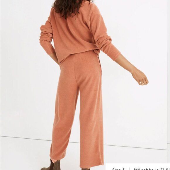 NWT Madewell Cozybrushed Straight Sweatpants | Size: XXS | WEATHERED BRICK - Picture 2 of 7